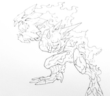 A sketch of the Scorn Eater's current design - by Nitro