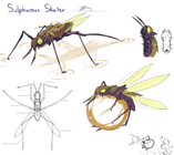 Drawn concepts for the Sulphurous Skater - by Kerubii