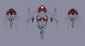 The original concepts for the Exo Twins, with there being three eyes instead of two - by Nitro