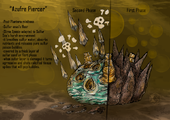Drawn concepts for the Cragmaw Mire (named Azufre Piercer here) - by Ox