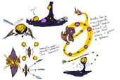 Several enemy concepts for the Astral Infection before its retheming - by Poly