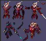 Earlier concepts for Supreme Calamitas' brothers' current designs - by IbanPlay